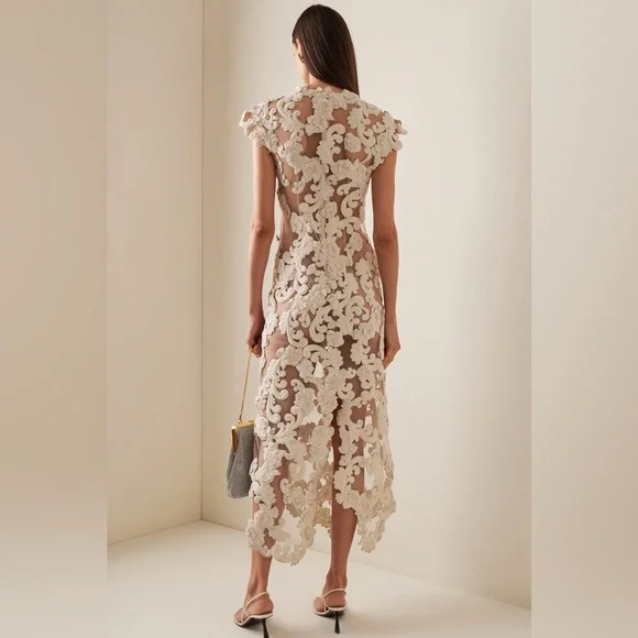 ZIMMERMANN Sensory Lace Velvet and Tulle Embroidered Midi Dress - www.rajagirimanappuram.com ZIMMERMANN Sensory Lace Velvet and Tulle Embroidered Midi Dress - www.rajagirimanappuram.com